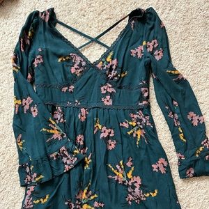 Bell Sleeved Floral Dress